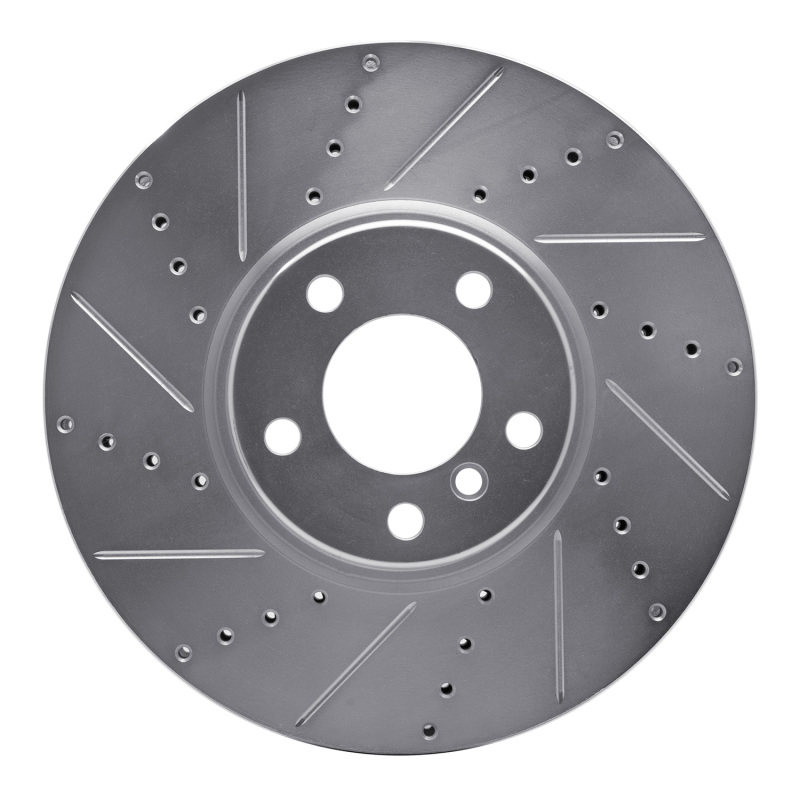 BMW 650I Convertible Brake Rotor (1) - Right Front - R1 Concepts - Drilled & Slotted - Silver - `10-`18 BMW 650I Convertible Brake Rotor (1) - Right Front - R1 Concepts - Drilled & Slotted - Silver - `10-`18